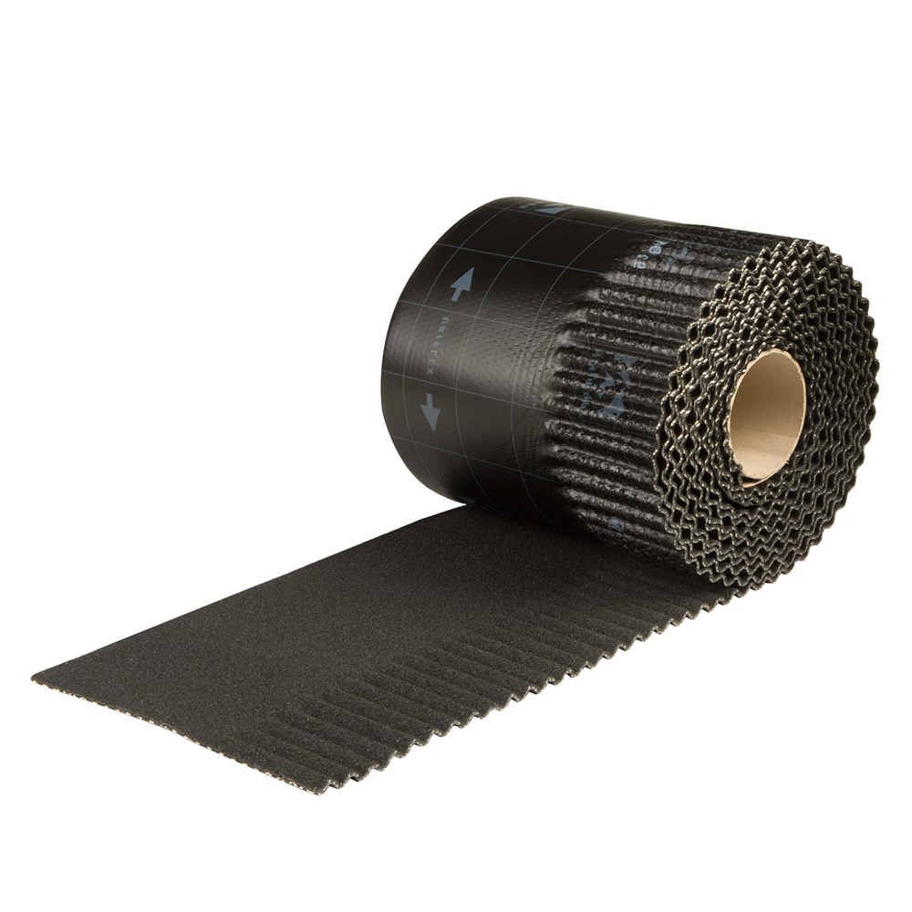 Loodvervanger Zwart Ribbel Ubbink - UBIFLEX  250MM 6M