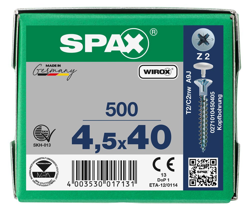 spaanplaatschroef wirox spax-6