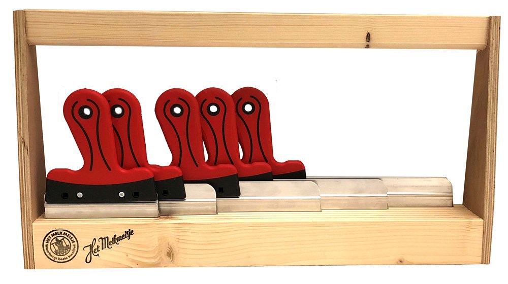 Spackmes Set Rvs Het Melkmeisje - SET Á 5 MESSEN 150/250/400/500/600MM