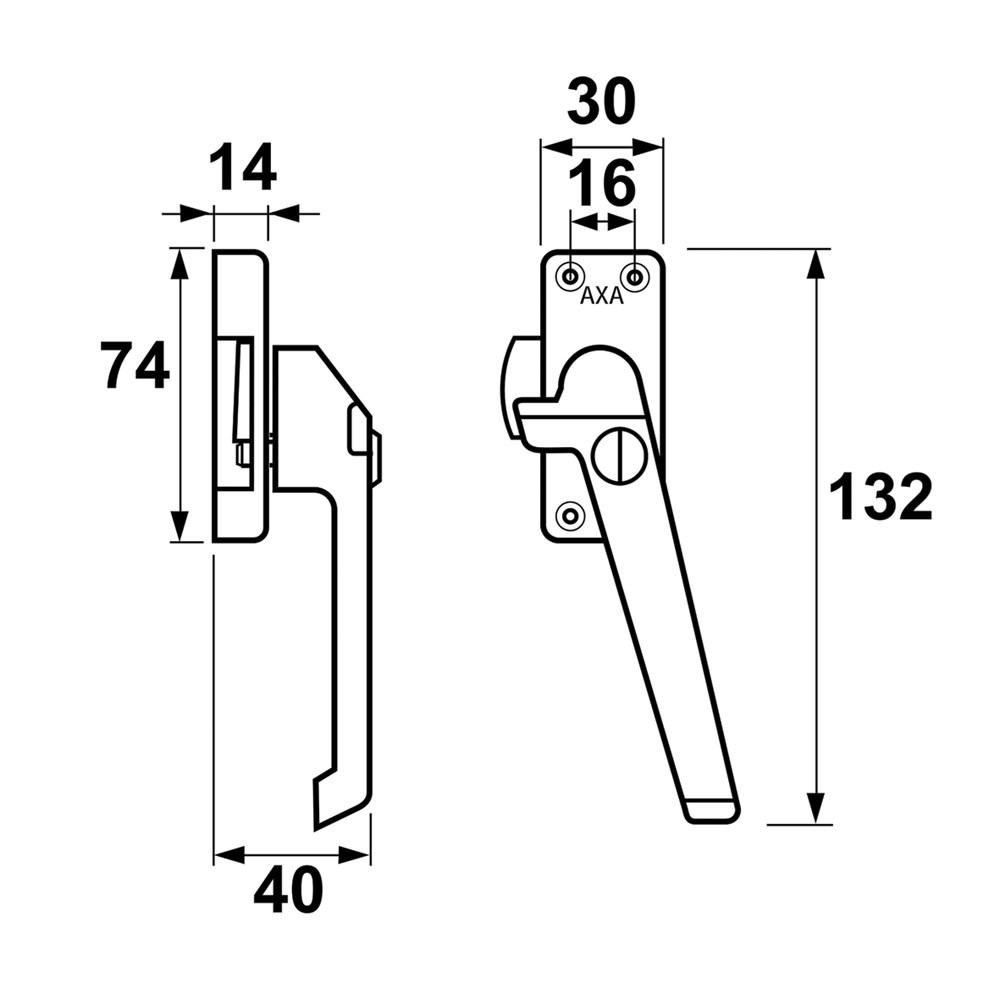 raamsluiting aluminium f1 axa-4