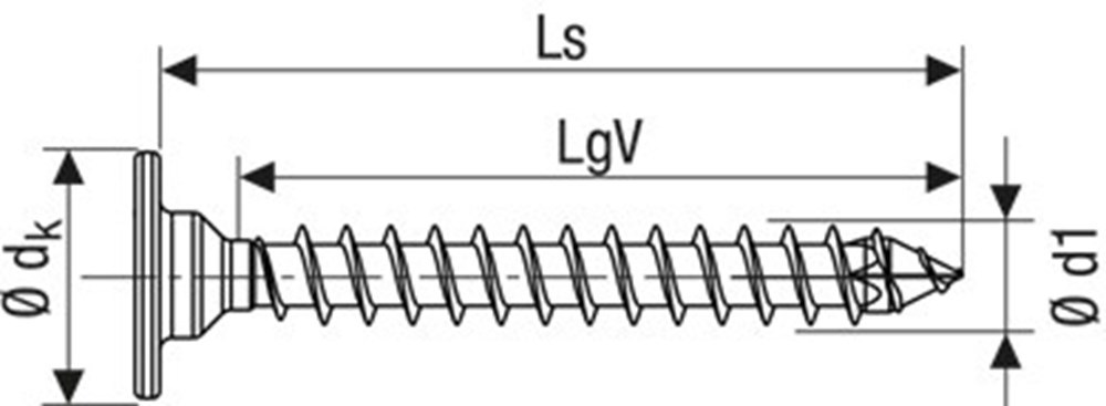 achterwandschroef wirox spax-3