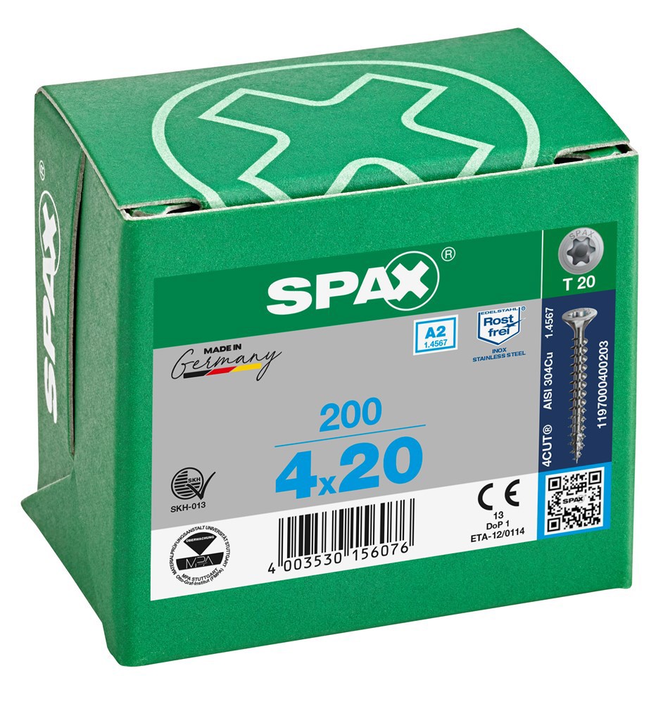 spaanplaatschroef rvs a2 spax-4