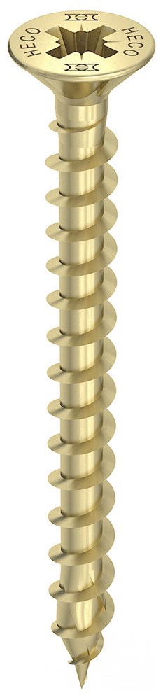 spaanplaatschroef geel verzinkt heco