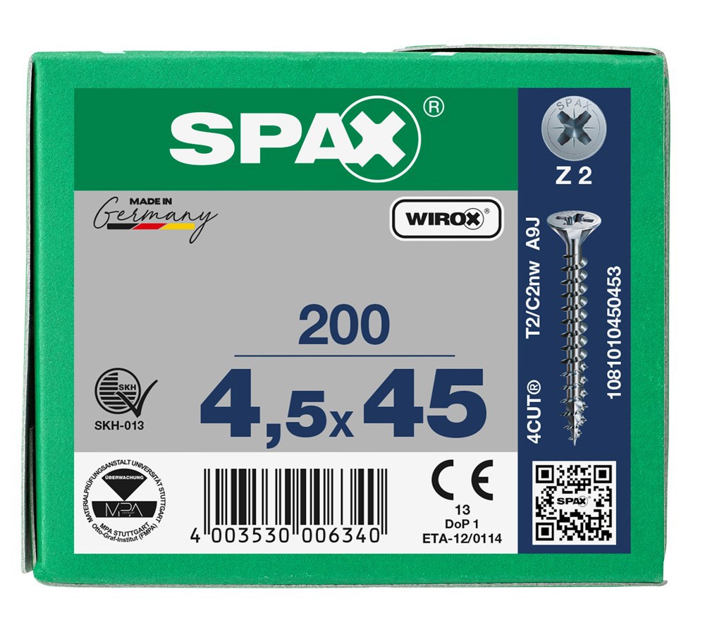 spaanplaatschroef wirox spax-6