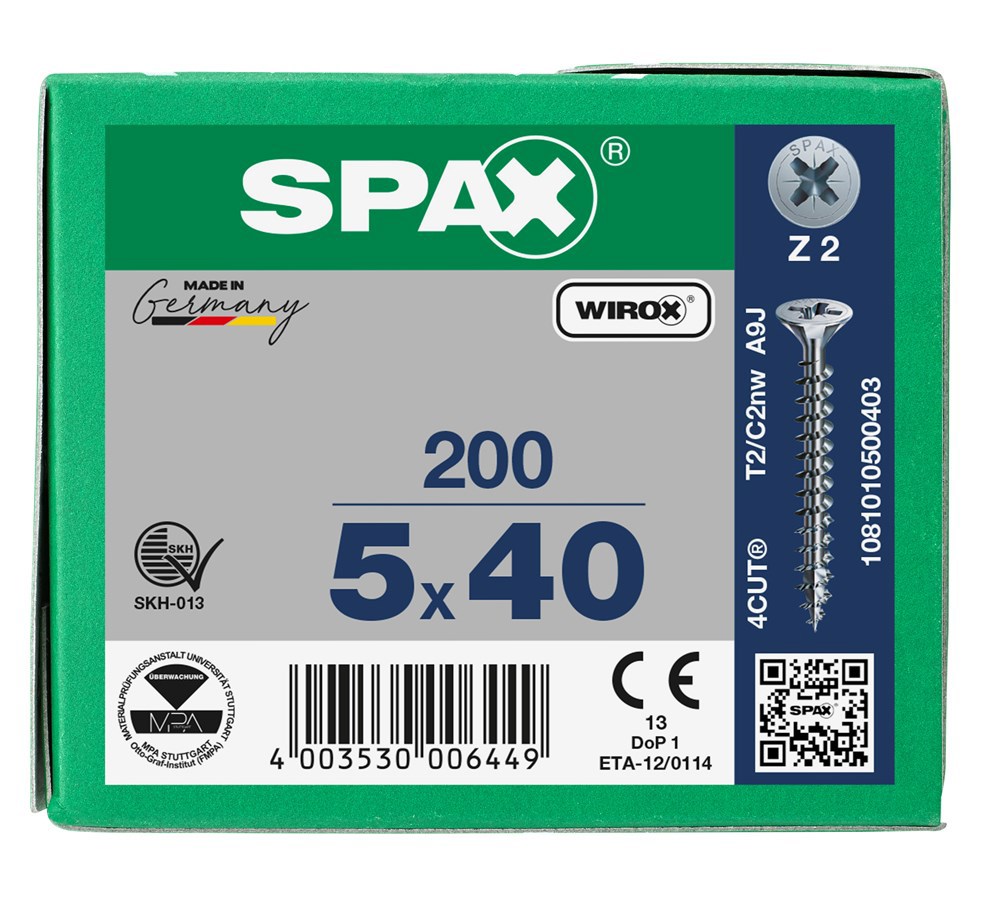 spaanplaatschroef wirox spax-6