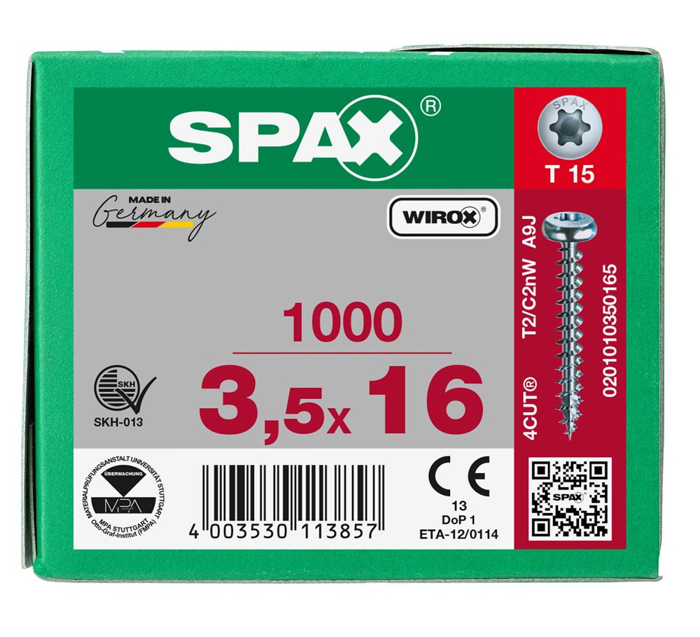 spaanplaatschroef wirox spax-6