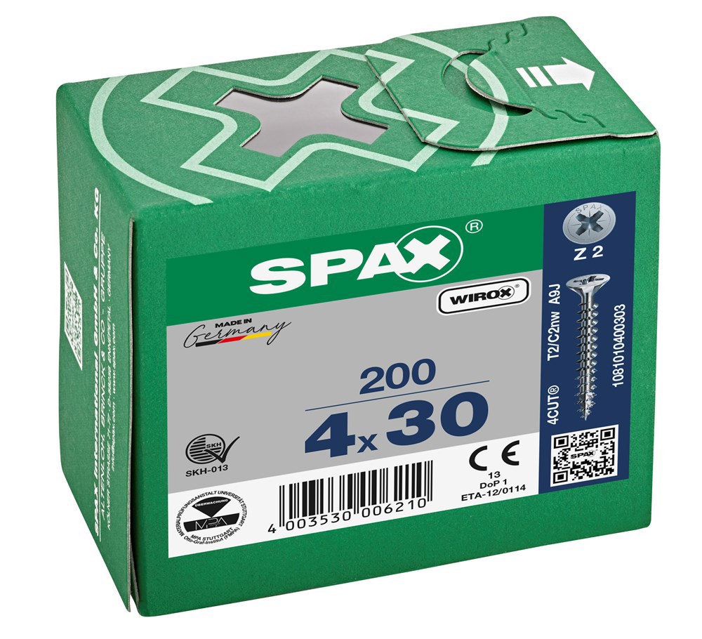 spaanplaatschroef wirox spax-4