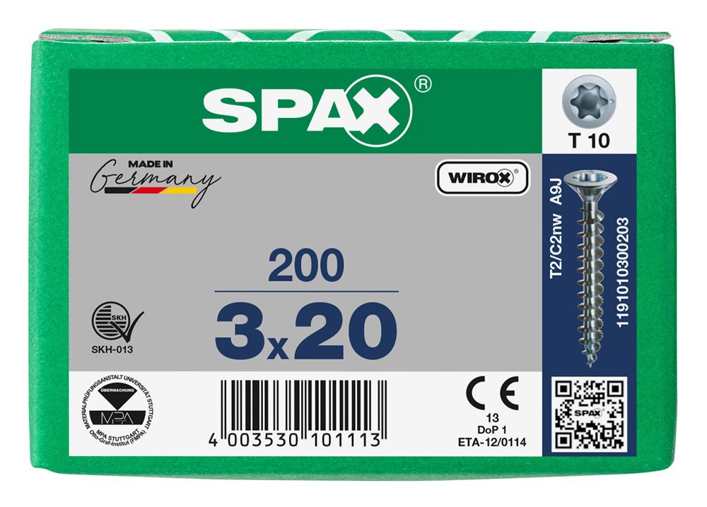 spaanplaatschroef wirox spax-6