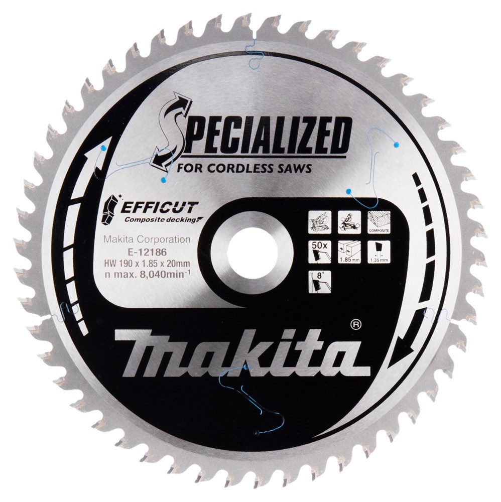 Cirkelzaagblad Hm Makita - 190X1.85X20MM 50T WPC
