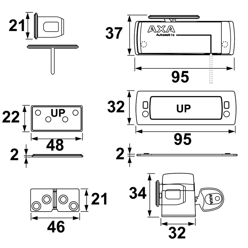 oplegslot cilinder axa-4