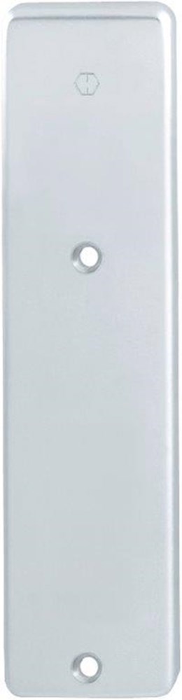 Kortschild Aluminium F1 Hoppe - 202KP GEHEEL BLIND