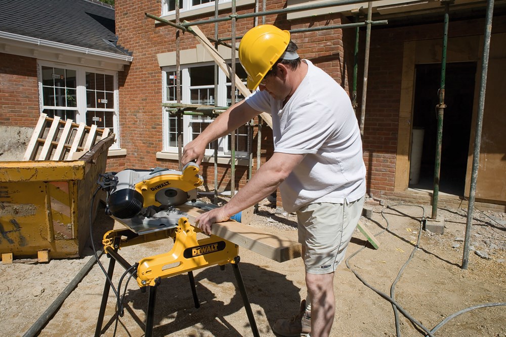 tafel-/afkortzaagmachine dewalt 250mm-10