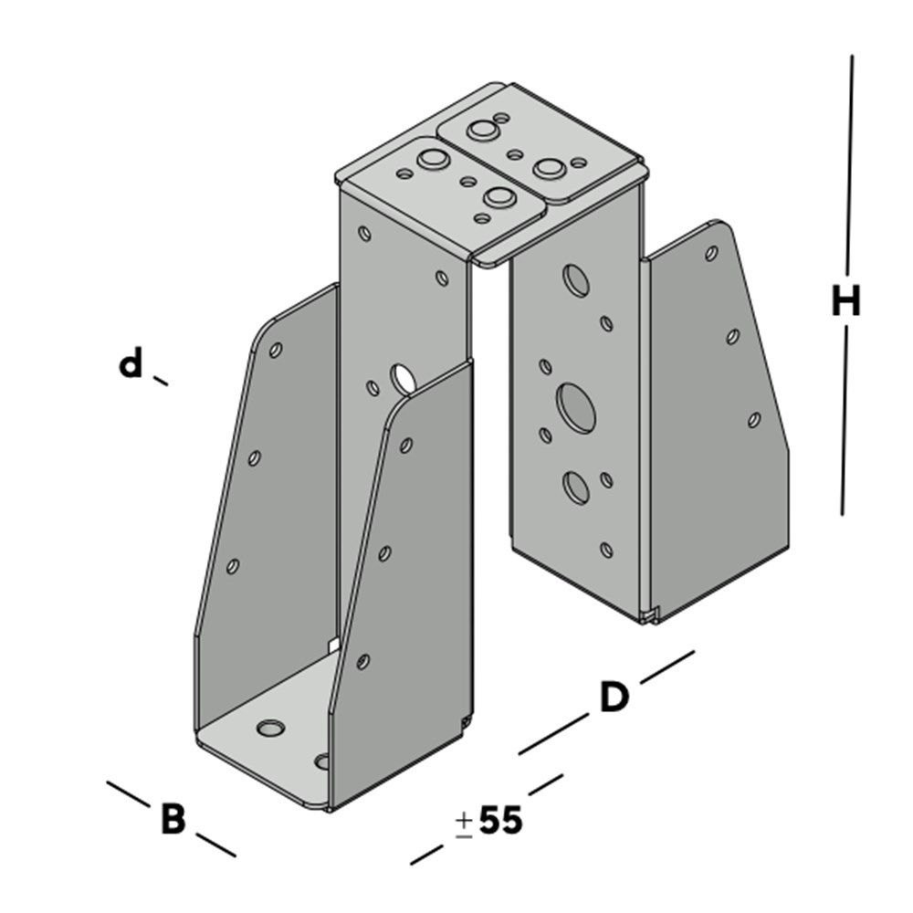 balkdrager dubbel sv-3