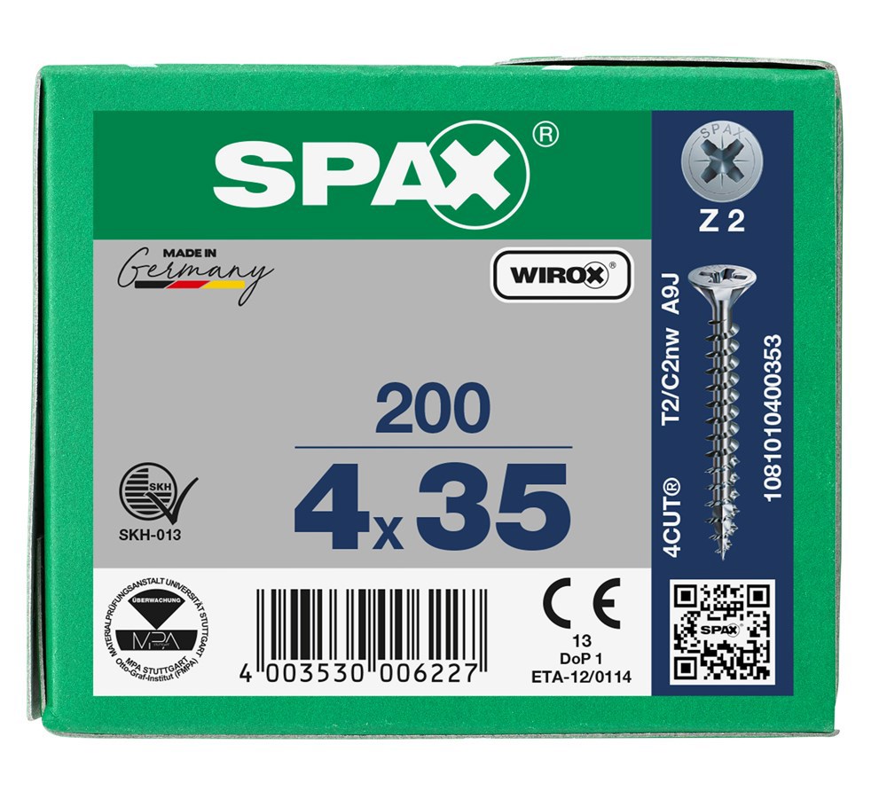 spaanplaatschroef wirox spax-6