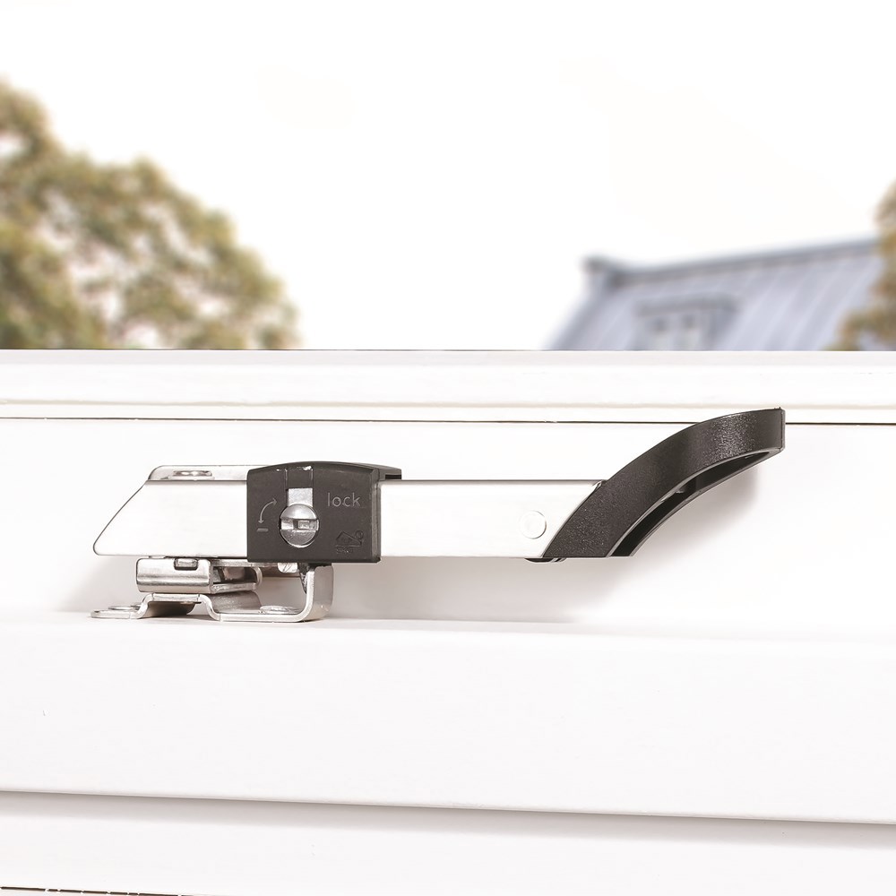 combi-raamuitzetter rvs/zwart axa-4