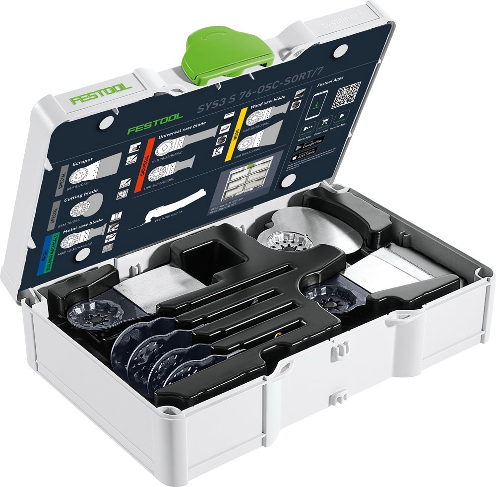 Multizaagbladenset Festool - SYS3 S 76-OSC SET à 7 STUKS