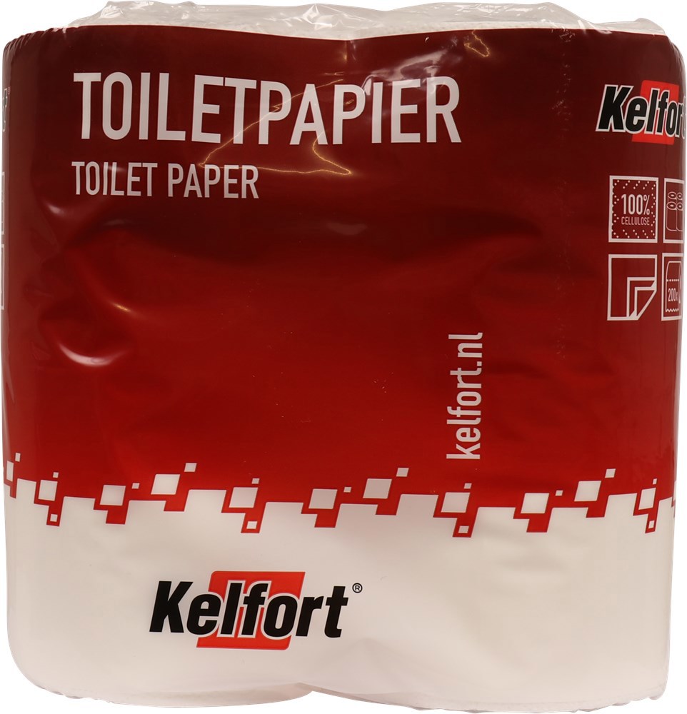 toiletpapierrol 2-laags kelfort