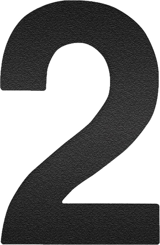 Huisnummer Rvs A2 Mat Zwart Oxloc - 120X70MM 2