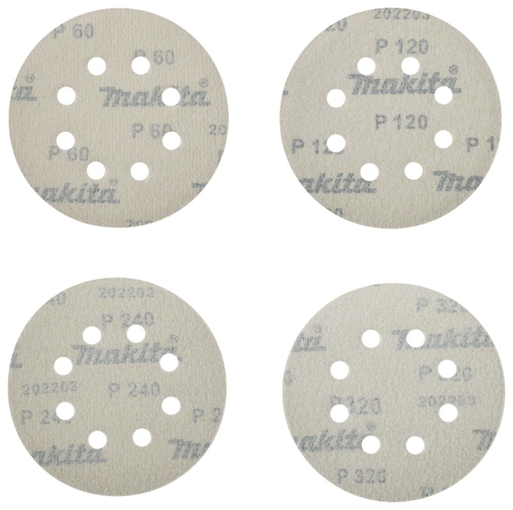 schuurschijfset rood velcro makita-3