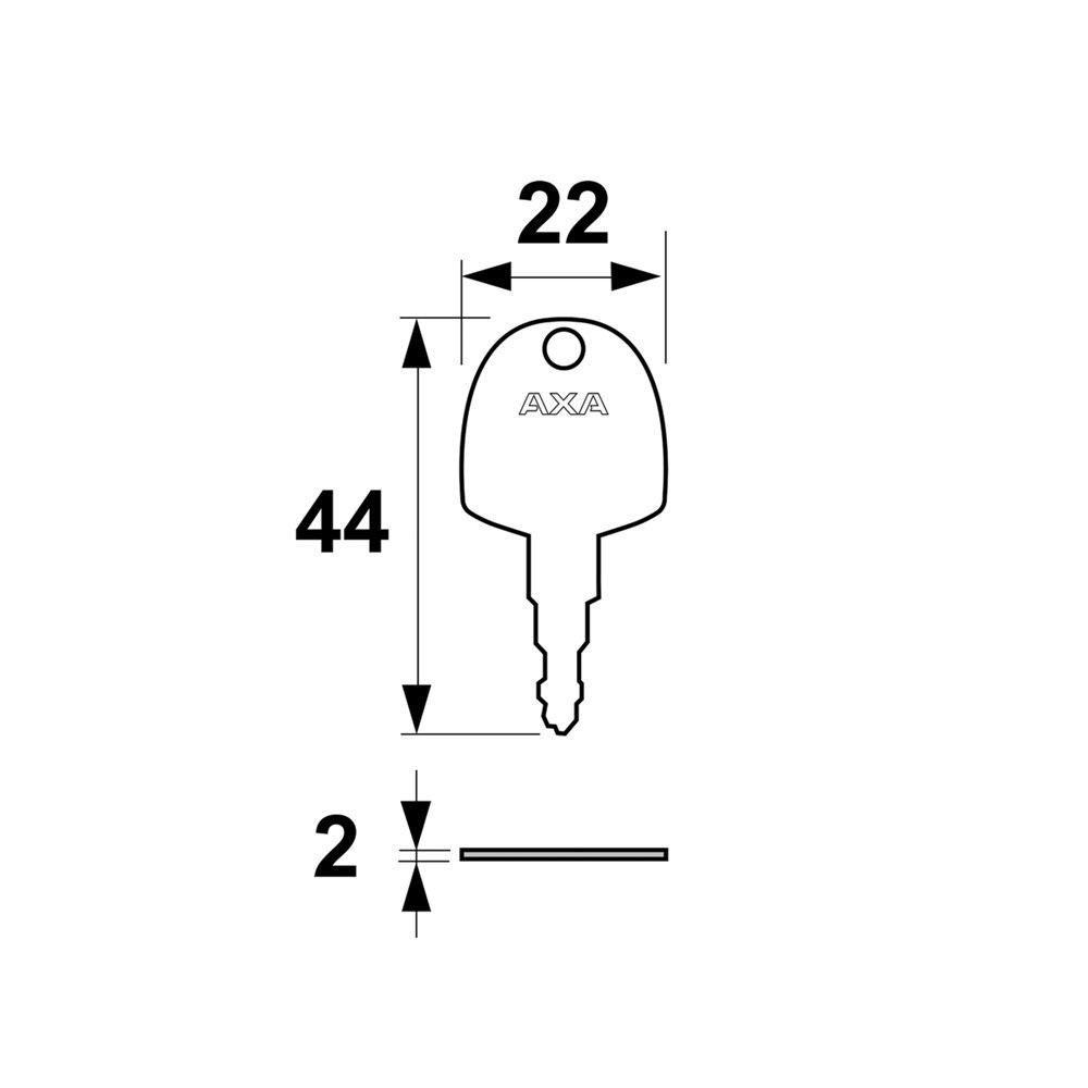 cilindersleutel axa-3
