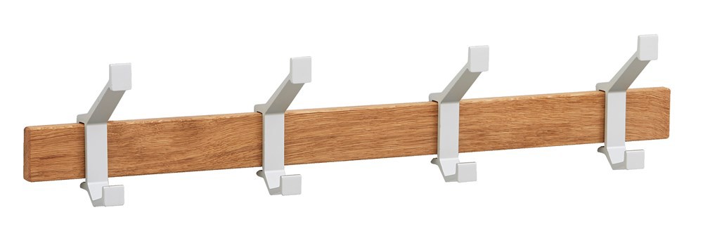 Kapstok Aluminium F1/Eikenhout Hermeta - 2681-36W 560MM