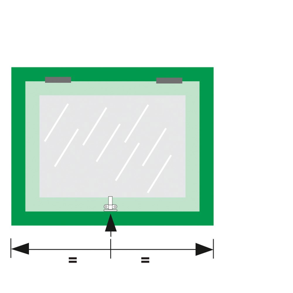 combi-raamuitzetter rvs/zwart axa-3