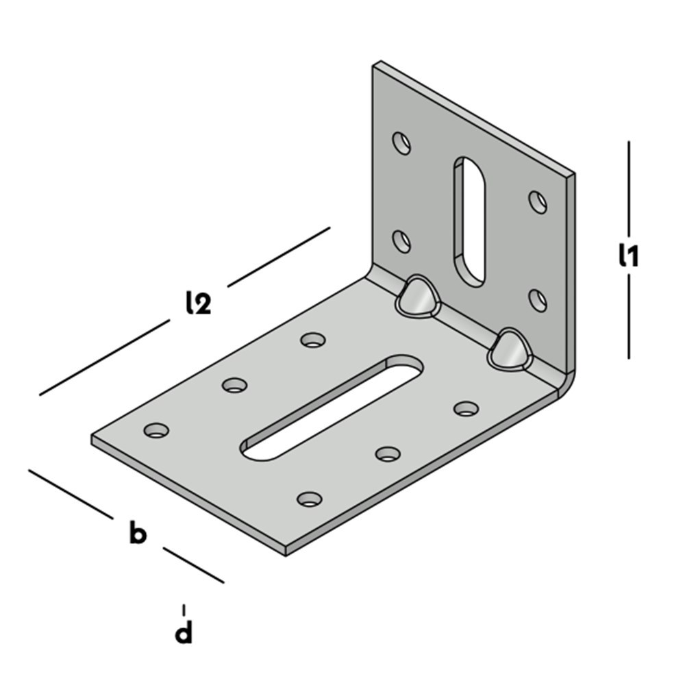 hoekanker met 2 rillen sv-3