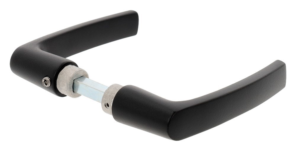 deurkruk aluminium mat zwart oxloc