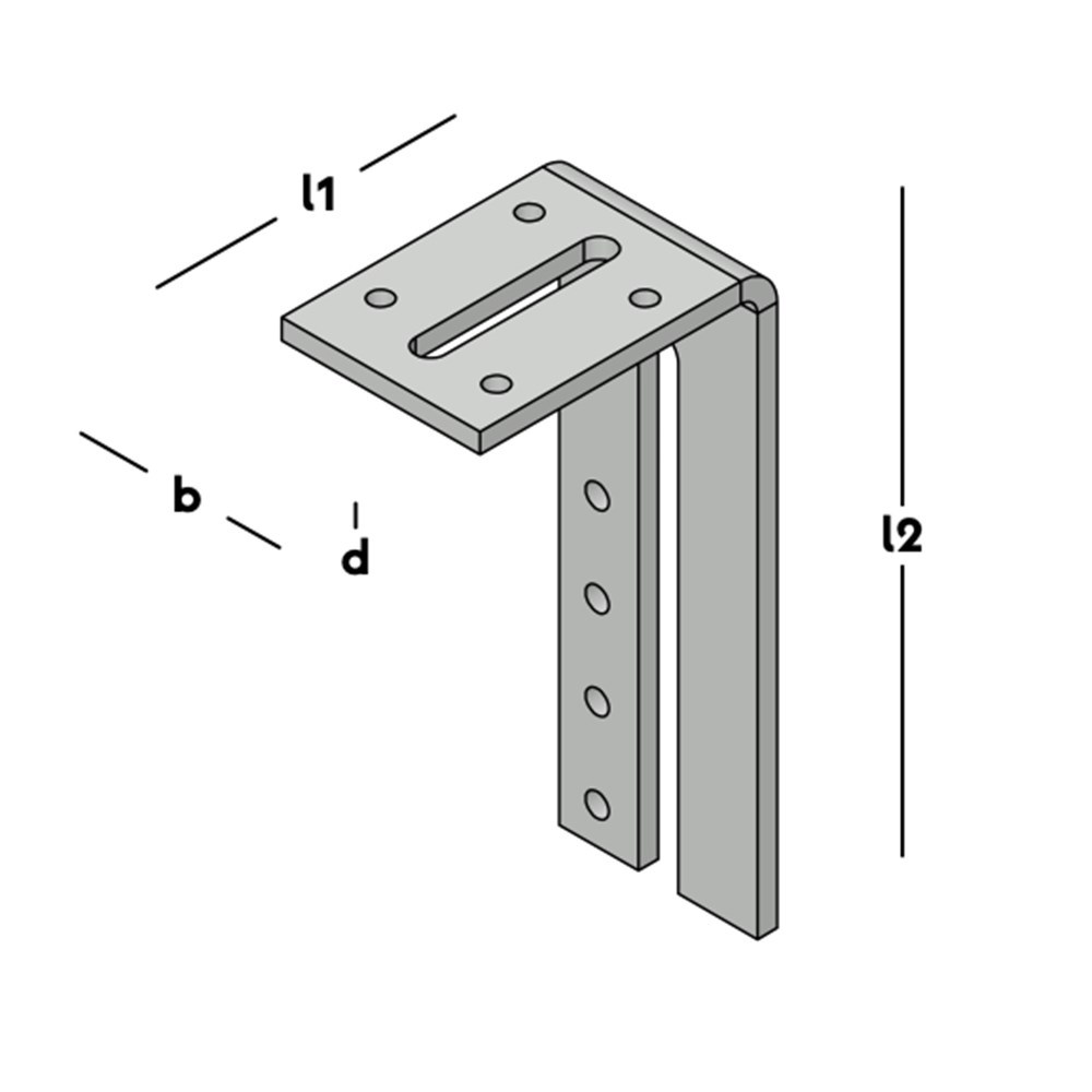 hoekanker zwaar zonder ril sv-3