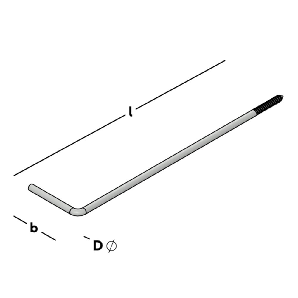 kozijnanker met houtdraad thvz(vd)-3