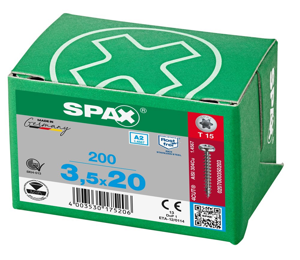 spaanplaatschroef rvs a2 spax-5