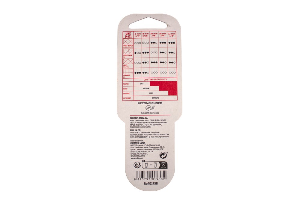 snijwiel in houder rubi-5