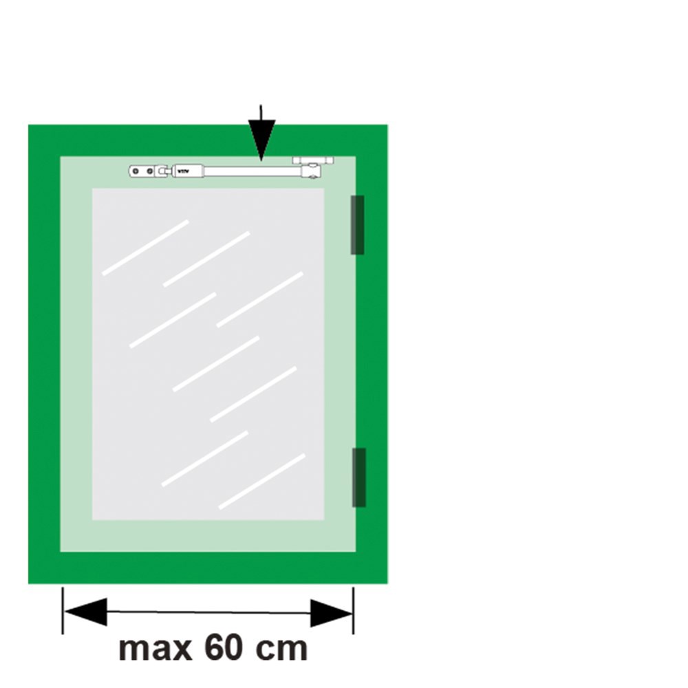 telescoop uitzetter staalwit/wit axa-3
