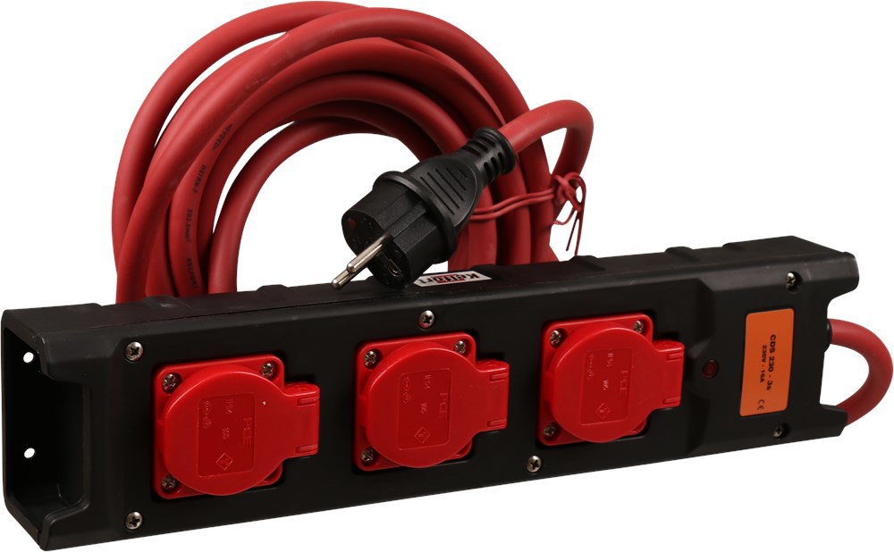 verdeelblok nylon 3-voudig met kabel-3