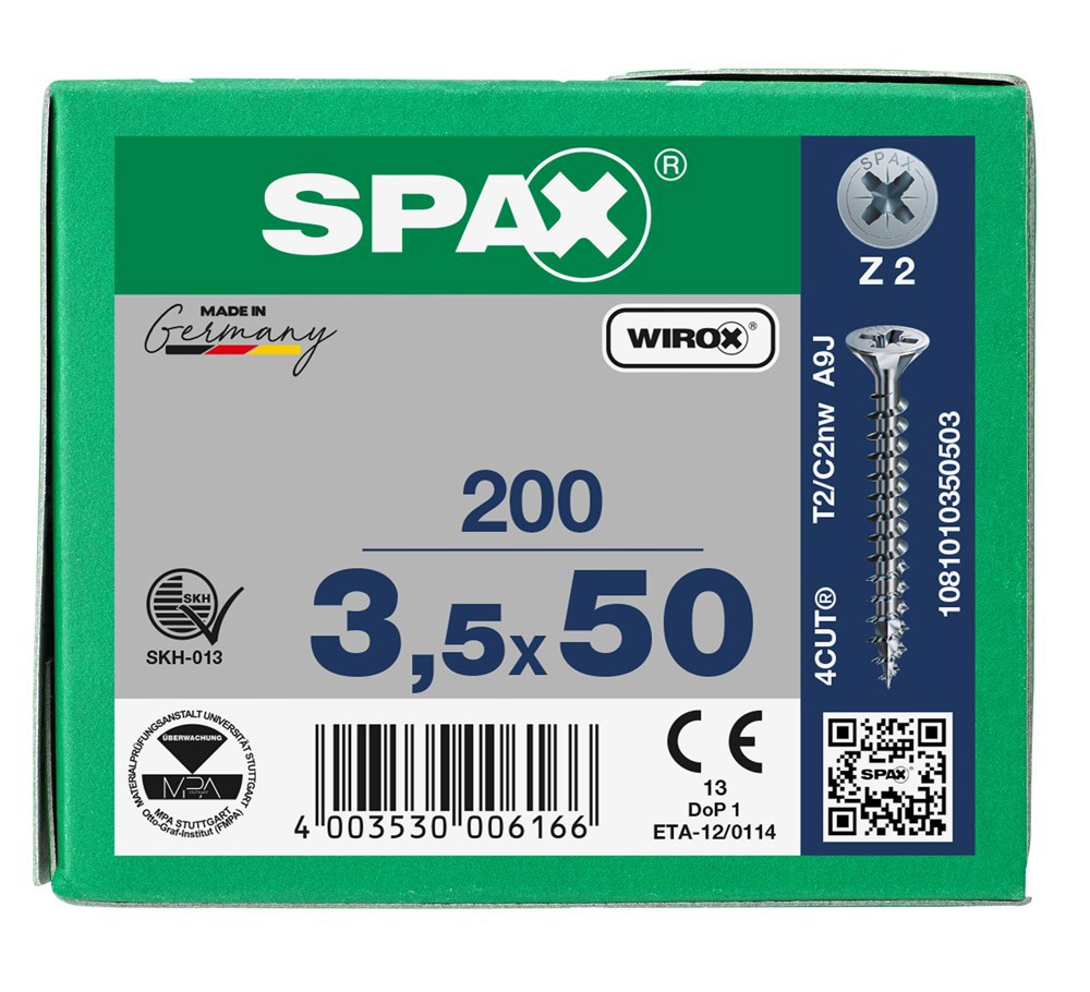 spaanplaatschroef wirox spax-6