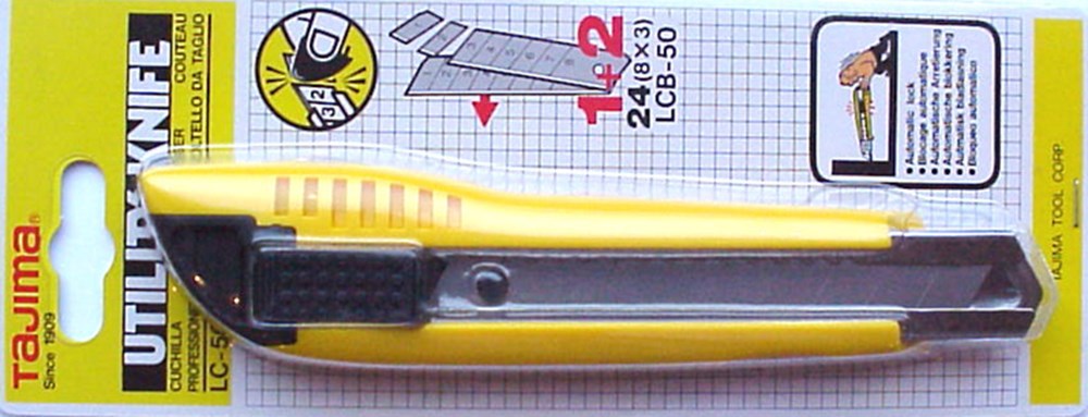 Afbreekmes Blauw Tajima - 18MM / 157MM AUTO-LOCK