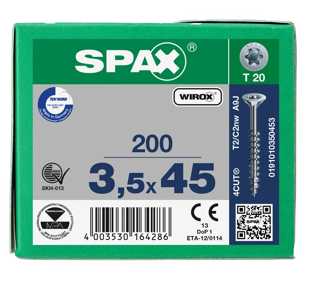 spaanplaatschroef wirox spax-6