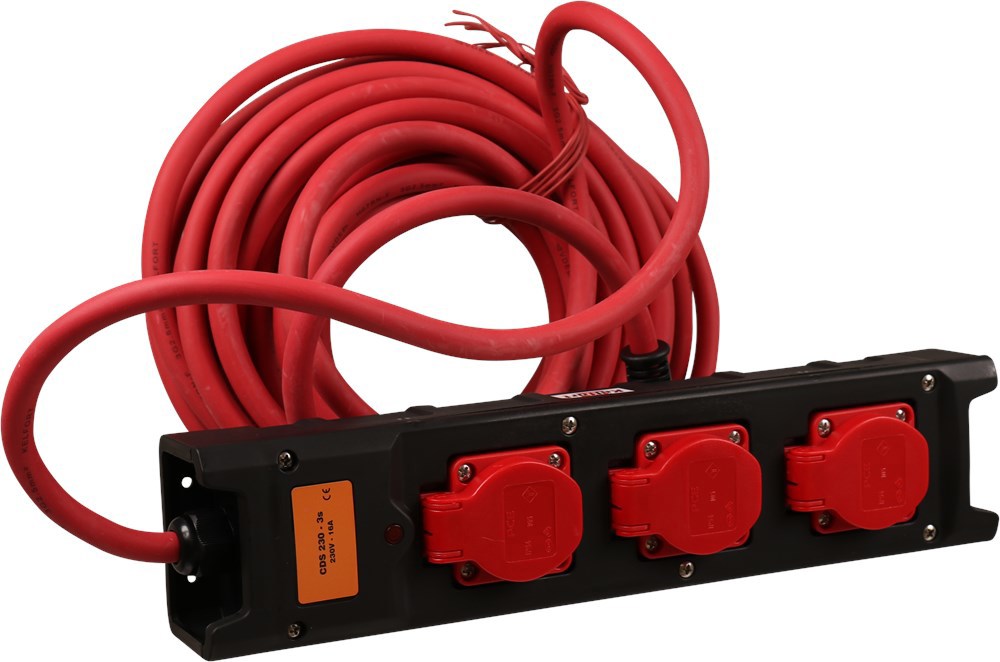 verdeelblok nylon 3-voudig met kabel-3