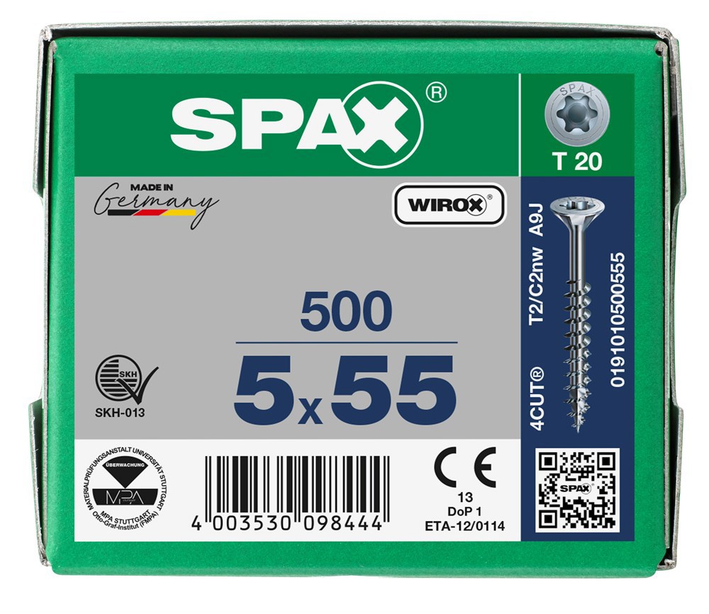 spaanplaatschroef wirox spax-6