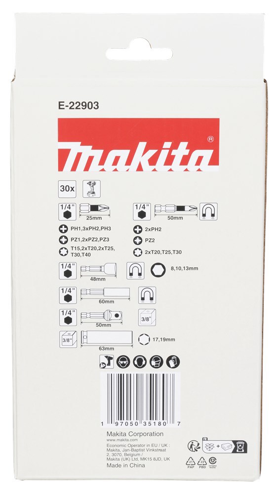 slagschroefbitset makita-12