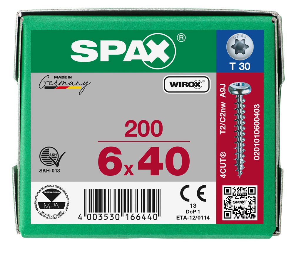 spaanplaatschroef wirox spax-6