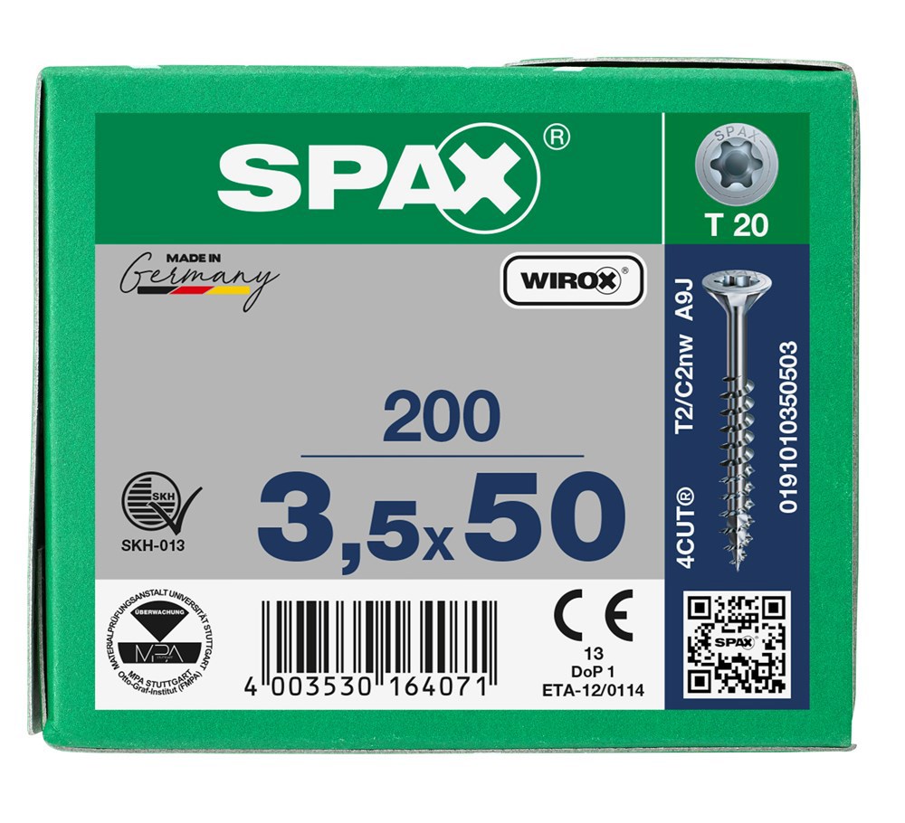 spaanplaatschroef wirox spax-6