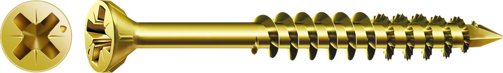 Glaslatschroef Geel Verzinkt Spax - 3.5X 40MM PK PZ2