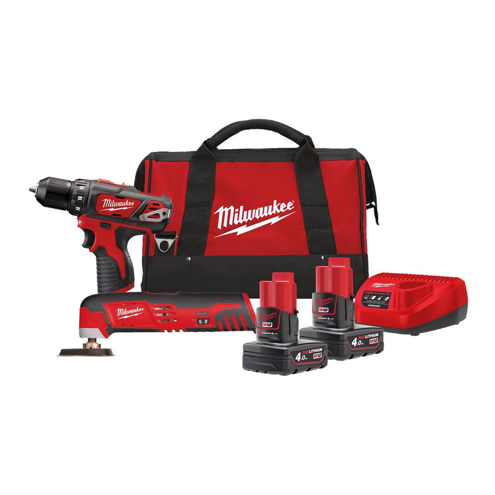 Accu Combiset Milwaukee 4.0Ah/12.0V - M12 BPP2H-402B 12.0V