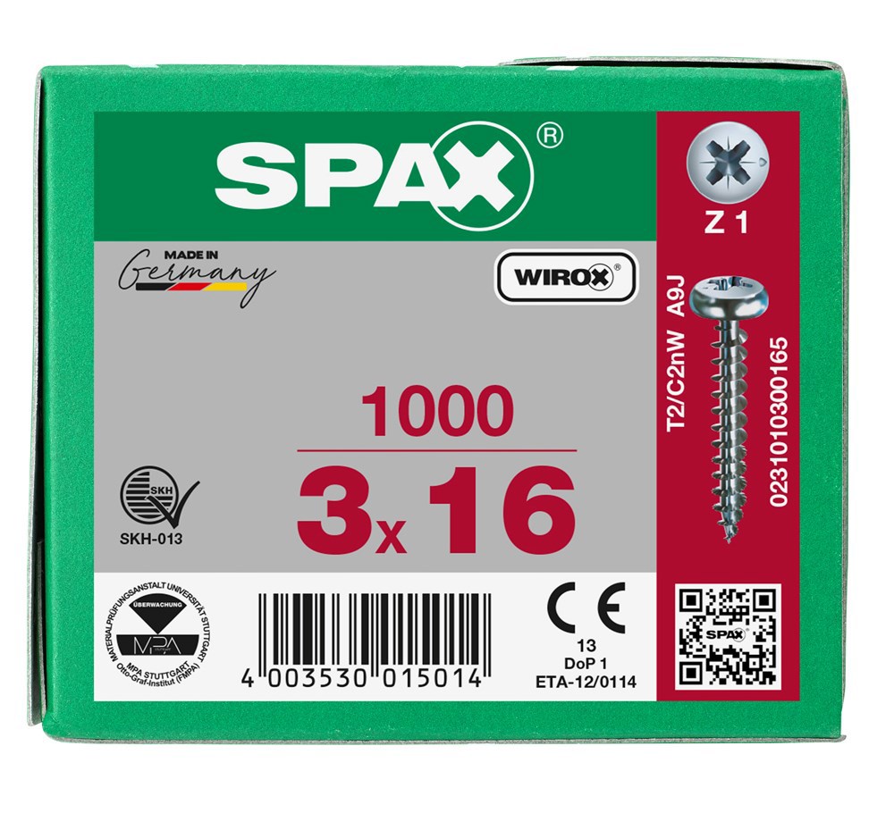 spaanplaatschroef wirox spax-6