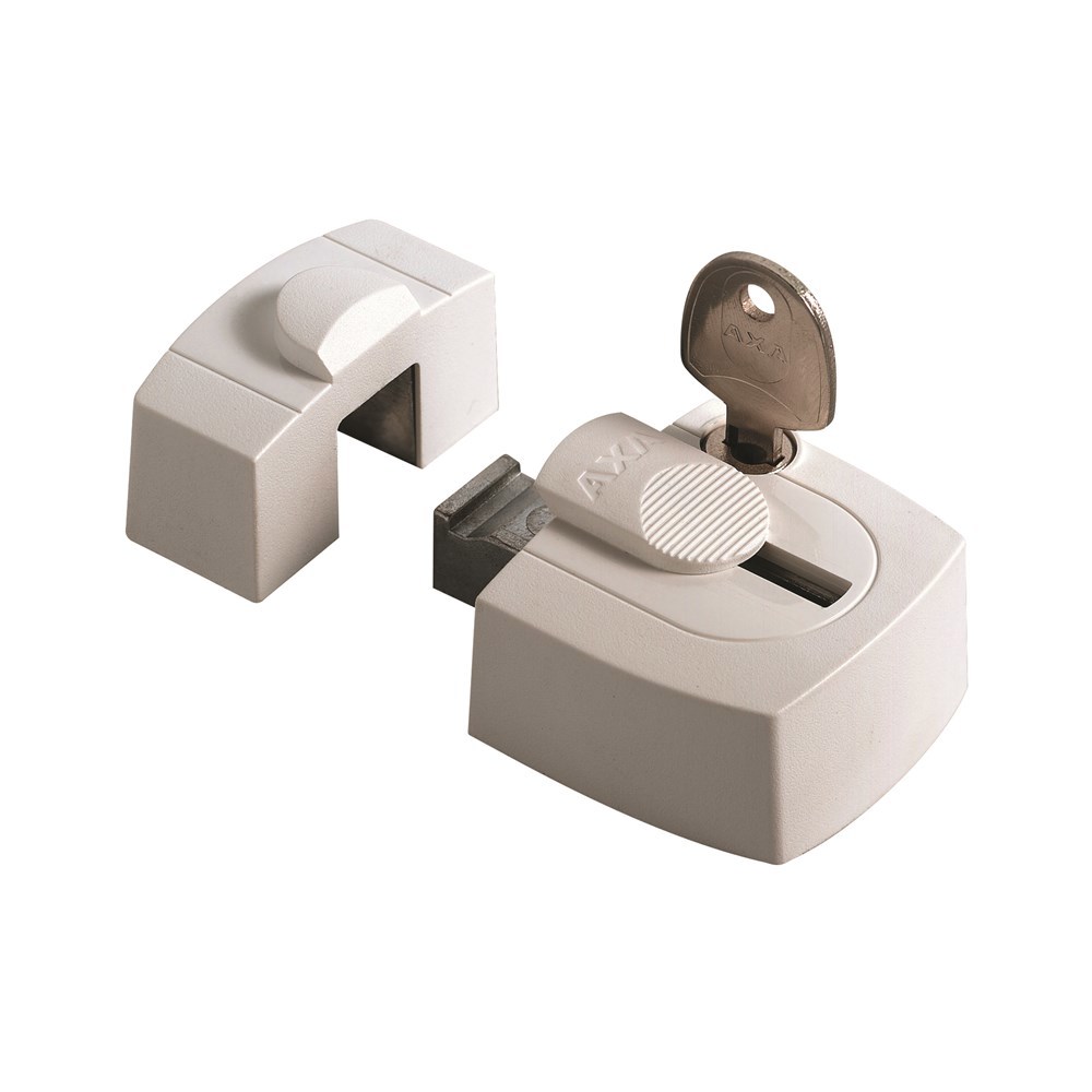 Oplegslot Cilinder Axa - 3015 WIT STOMP SKG*