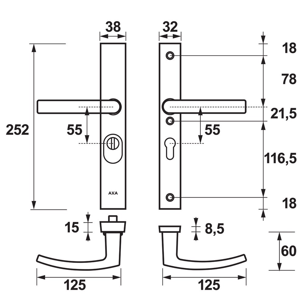 veiligheidssmalgarnituur f1 axa-4