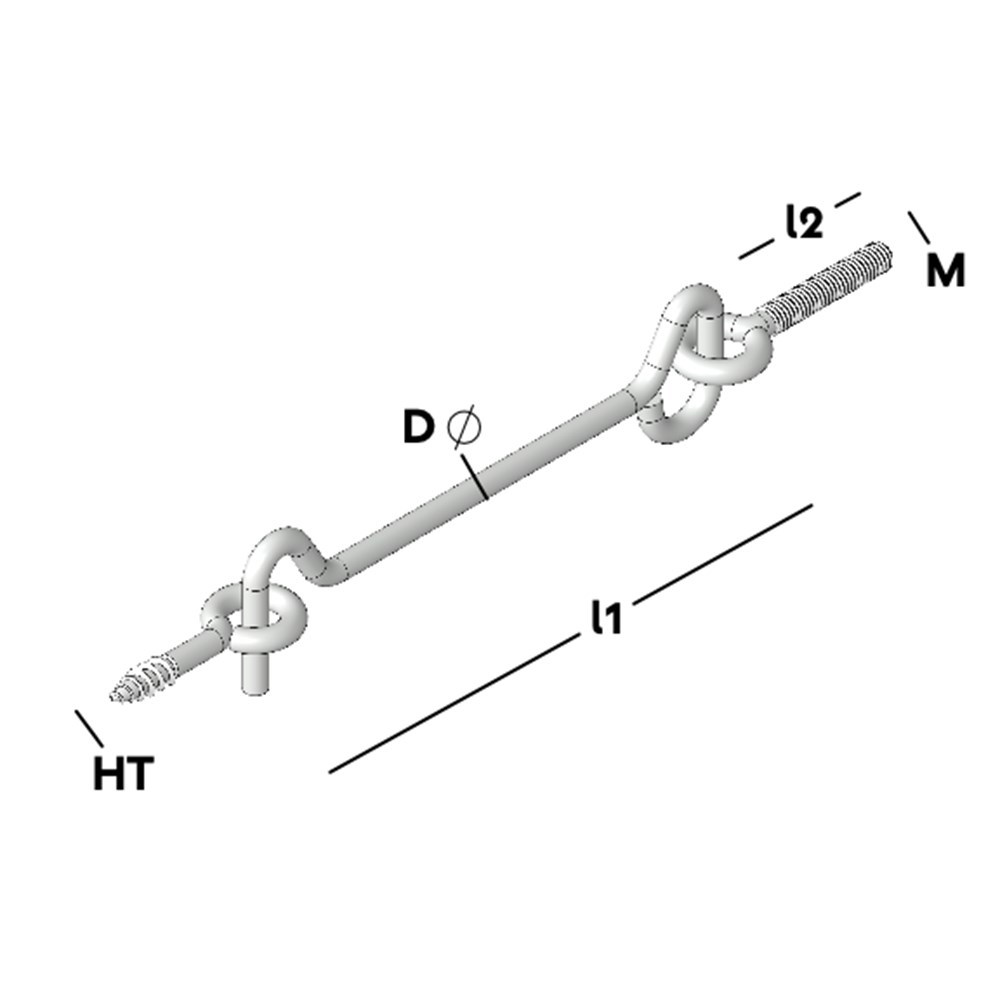 windhaak metrisch draad elvz-3