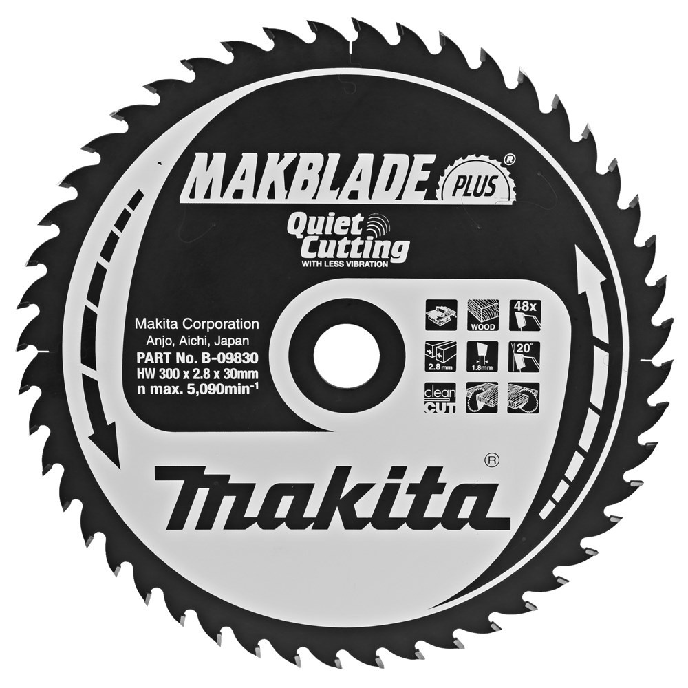 Cirkelzaagblad Hm Makita - 300X2.8X30MM 48T ATB