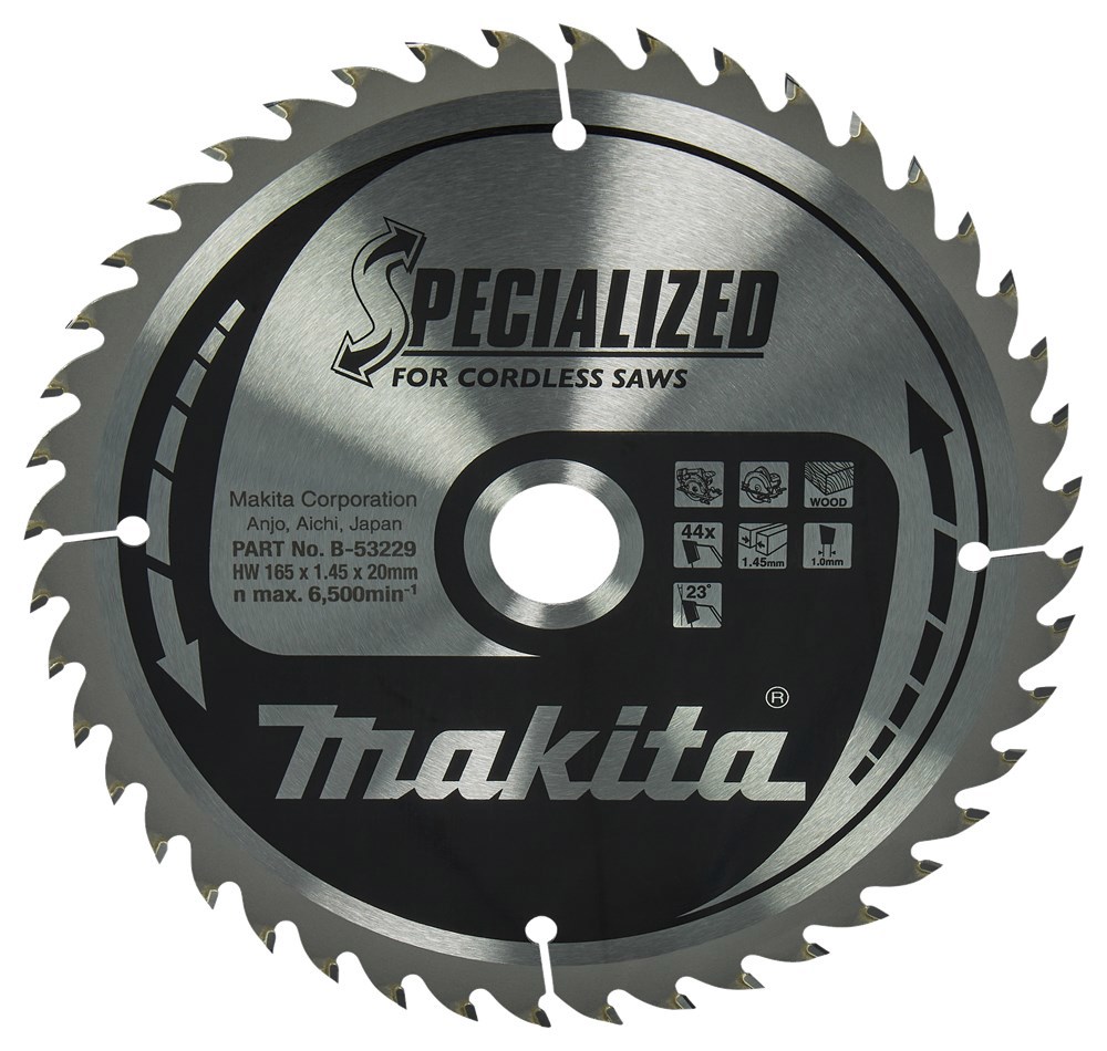 Cirkelzaagblad Hm Makita - 165X1.45X20MM 44T MATAFR